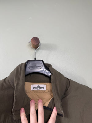 Stone Island Khaki Reps Nylon Down Gilet