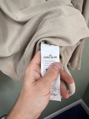 Stone Island Beige Ghost 1/4 Zip Jumper