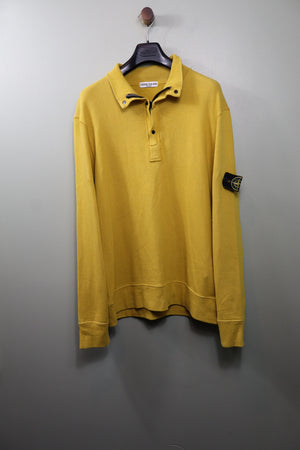Stone Island Yellow 1/4 Zip Jumper