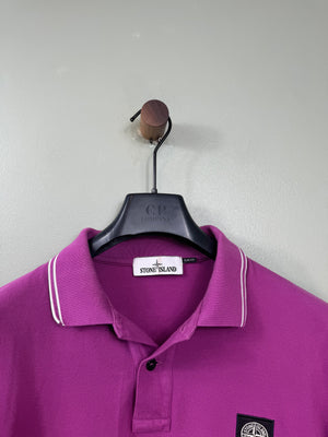 Stone Island Purple Slim Fit Polo