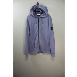 Stone Island Purple Zipped Hoodie
