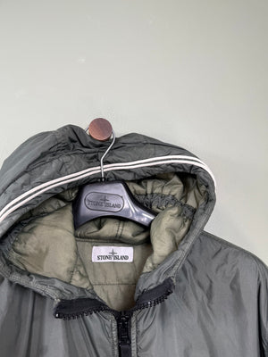 Stone Island Green Crinkle Reps Primaloft Jacket
