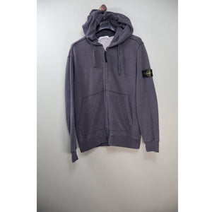 Stone Island Charcoal Grey Zipped Hoodie