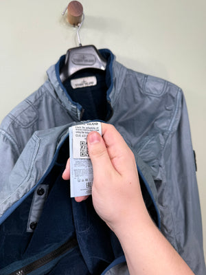 Stone Island Blue Lamy Flock Jacket