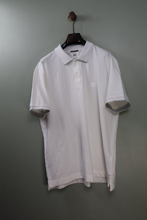 C.P. Company White Metropolis Polo