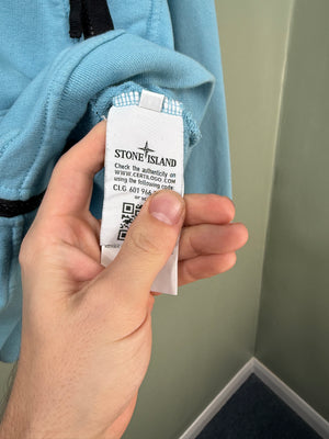 Stone Island Baby Blue Zipped Hoodie