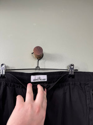 Stone Island Black RE-T Cargo Bottoms