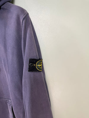 Stone Island Purple Zipped Hoodie