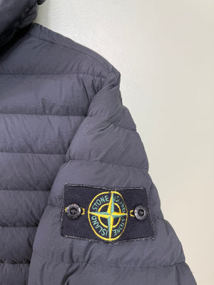 Stone Island Black Loom Woven Down Jacket