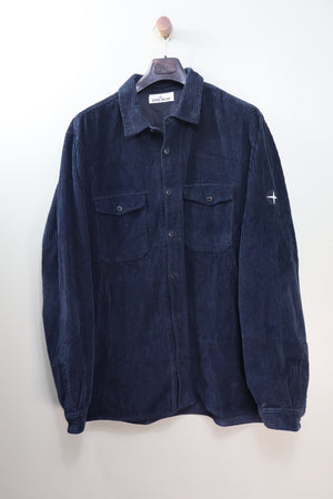 Stone Island Navy Corduroy Overshirt