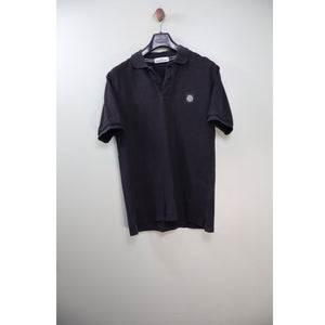 Stone Island Black Regular Fit Polo