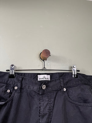 Stone Island Black RE-T Chinos