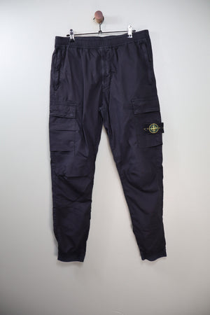 Stone Island Black RE-T Cargo Bottoms