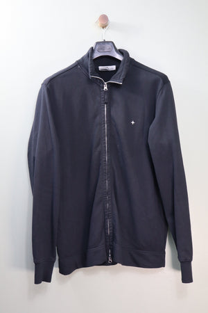 Stone Island Black Stellina Zipped Jumper