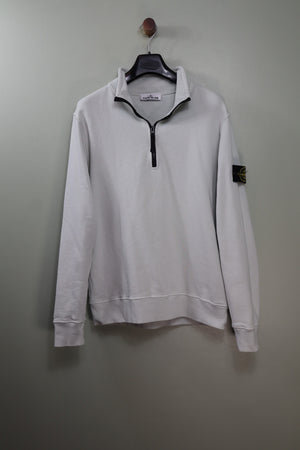 Stone Island Grey 1/4 Zip Jumper