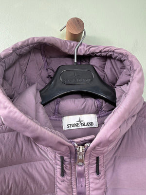 Stone Island Purple Loom Woven Down Jacket