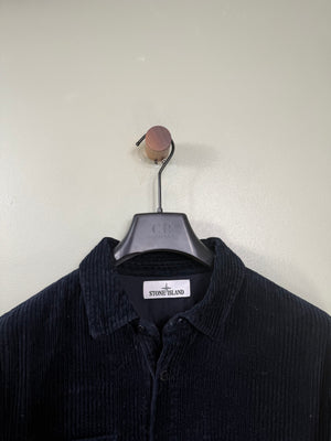 Stone Island Navy Corduroy Overshirt