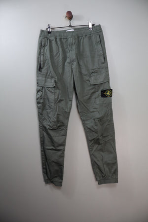 Stone Island Khaki RE-T Cargo Bottoms