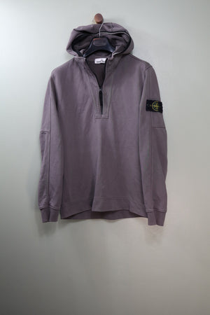 Stone Island Slate Grey 1/4 Zip Hoodie