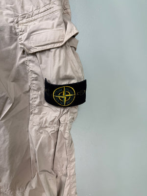 Stone Island Beige RE-T Cargo Bottoms