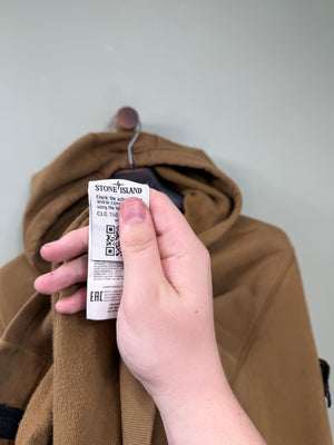 Stone Island Brown Zipped Hoodie