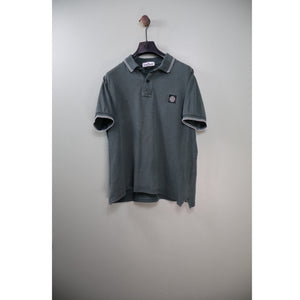 Stone Island Green Slim Fit Polo