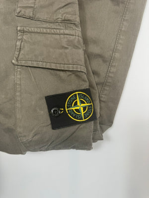 Stone Island Khaki RE-T Cargo Bottoms