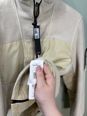 Stone Island Beige Cotton Pile Nylon Jacket