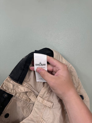 Stone Island Beige SL Cargo Bottoms