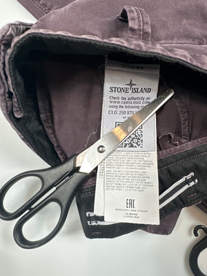 Stone Island Burgundy SK Cargo Bottoms