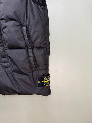 Stone Island Black Crinkle Reps Down Gilet