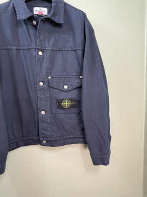 Stone Island x Supreme Navy Bull Denim-TC Jacket