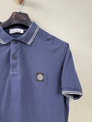 Stone Island Navy Slim Fit Polo