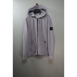 Stone Island Grey Zipped Hoodie