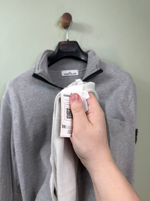 Stone Island Grey 1/4 Zip Jumper