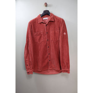 Stone Island Burnt Orange Corduroy Overshirt