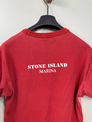 Stone Island Red Striped Marina T-Shirt