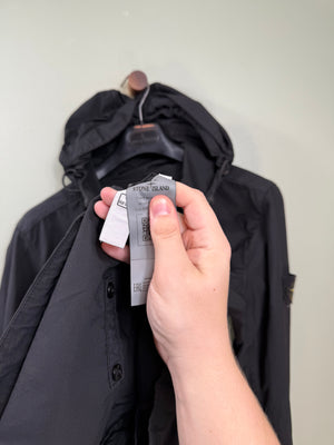 Stone Island Black Nylon Cotton Batavia Jacket