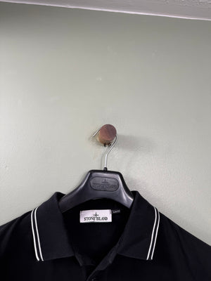Stone Island Black Slim Fit Polo