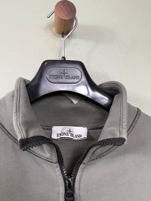 Stone Island Khaki Zipped Jumper