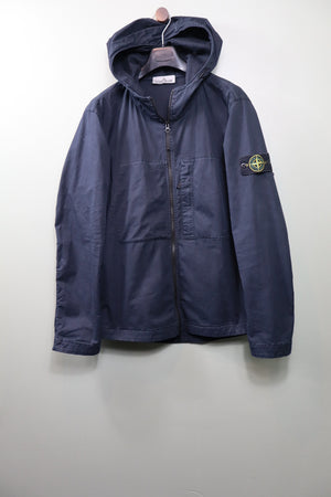 Stone Island Navy Supima Cotton Twill Jacket