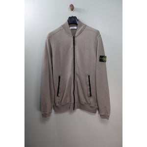 Stone Island Khaki Bomber Zipped Jumper