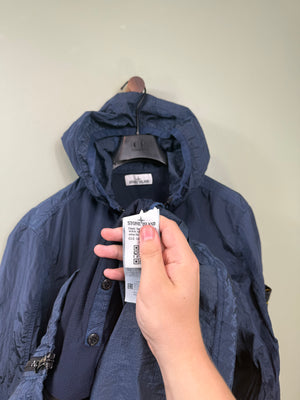 Stone Island Navy Nylon Metal Watro Jacket