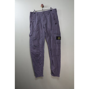 Stone Island Grey Seersucker RE Cargo Bottoms