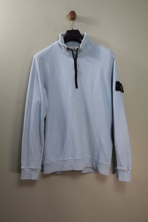 Stone Island Baby Blue 1/4 Zip Jumper