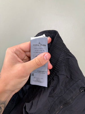 Stone Island Black CO Nylon Metal Cargo Shorts