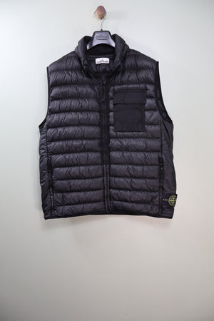 Stone Island Black Micro Yarn Down Gilet