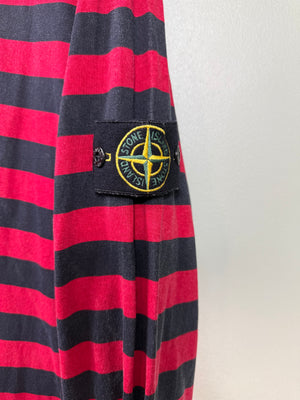 Stone Island x Supreme 1/4 Zip Striped Jumper