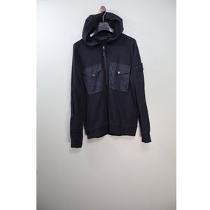 Stone Island Black Ghost 1/2 Zip Hoodie