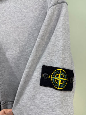 Stone Island Grey Zipped Hoodie